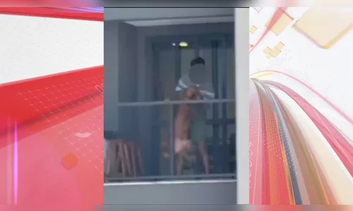 Imagens mostram homem batendo em golden em área nobre de Londrina (PR)