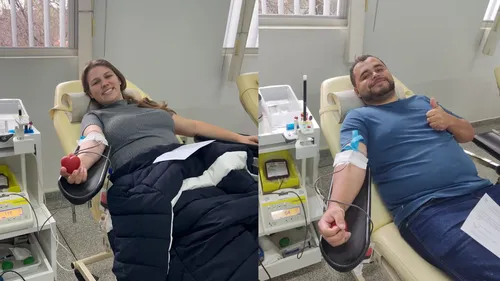 Pais e responsáveis foram ao Hemonúcleo de Apucarana para doar sangue,
