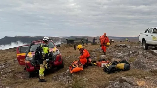 Resgate foi realizado pelo Corpo de Bombeiros