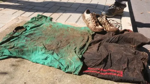Roupas e calçado foram encontrados e recolhidos pelas autoridades