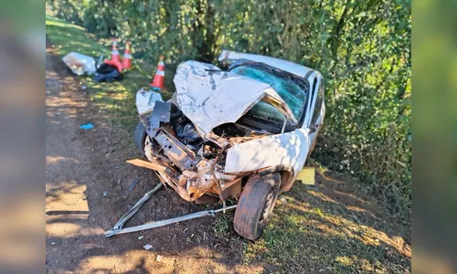 Câmera registra acidente que deixou duas pessoas mortas no PR; veja