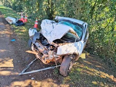 Segundo a PRF, o trecho da rodovia ficou parcialmente interditado, o que causou lentidão no trânsito
