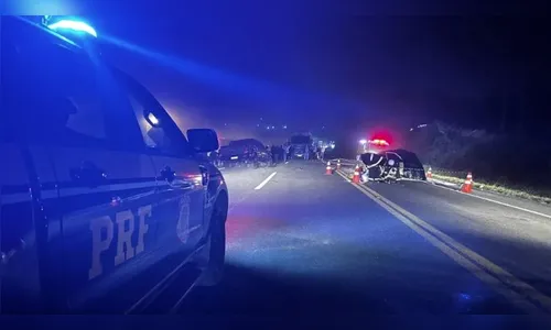 Pai, mãe e bebê morrem em grave acidente na BR-476 no PR