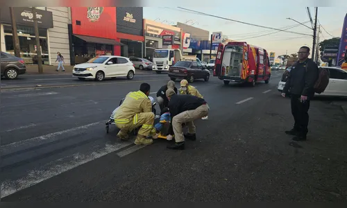 Trabalhador é atropelado por carro ao atravessar Avenida Minas Gerais