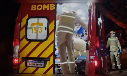 Mulher fica ferida após queda de moto na PR-848, em Ariranha do Ivaí