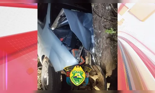 Mulher morre após carro bater contra árvore no norte do Paraná
