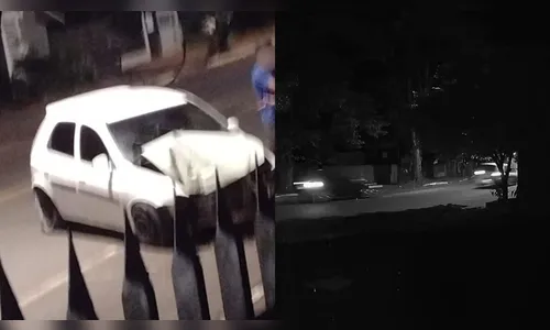 Câmera flagra suposto racha que terminou em acidente em Apucarana