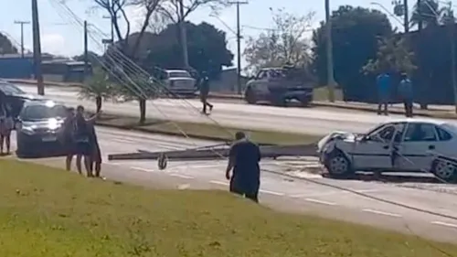 Acidente ocorreu próximo ao acesso de entrada ao Jardim Belo Horizonte