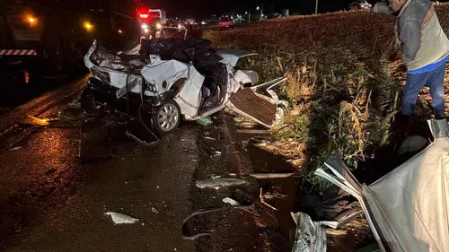 Acidentee foi próximo ato trevo da Placa Luar