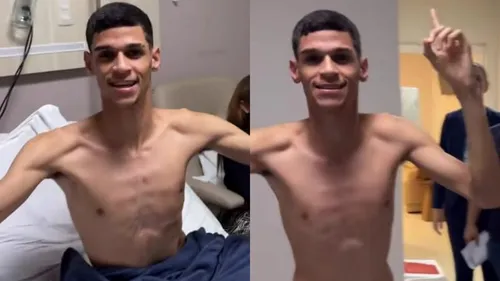 Ele contou aos fãs que recebeu alta após precisar ficar internado
