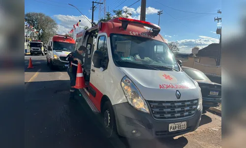 Homem fica ferido após acidente entre duas motos em Apucarana