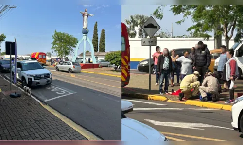 Idosa é atropelada em frente ao Cemitério Cristo Rei em Apucarana
