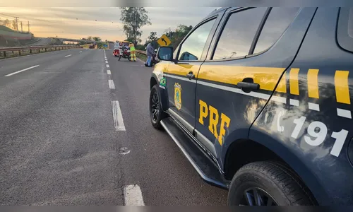 Motociclista cai ao atropelar cachorro no Contorno Sul de Apucarana
