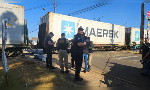 Mulher morre atropelada por trem em Arapongas: “Não deu tempo”