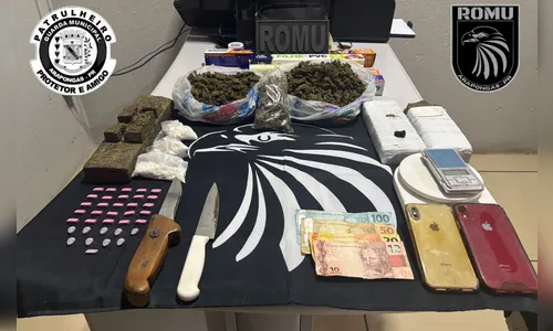 Romu apreende mais de 2,6 kg de drogas em 