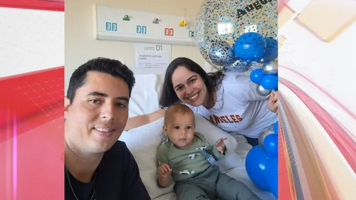 Talison e Pamela acompanham o filho Augusto em Curitiba