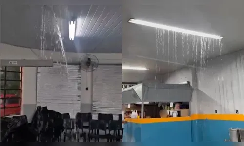 Vídeo: Chuva causa alagamento em pontos públicos de Apucarana