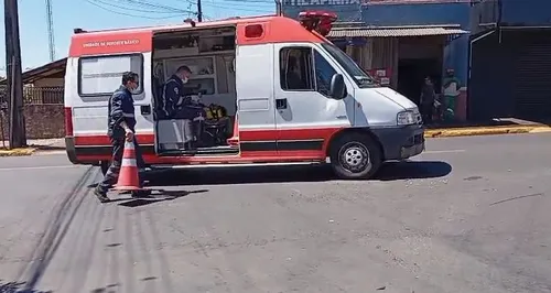 Vítima foi atendida pelo Samu