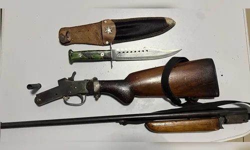 Homem é esfaqueado em Sabáudia; suspeito foi preso com espingarda