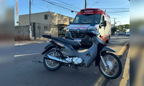Motociclista tem amputação de dedos do pé após acidente em Apucarana