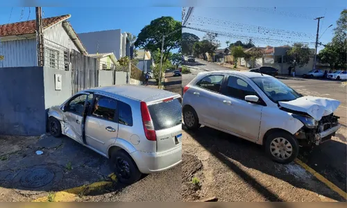 Acidente entre Ford Ka e Fiesta gera desentendimento em Apucarana