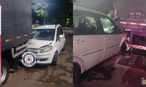 Motorista embriagado bate em caminhão estacionado em Arapongas