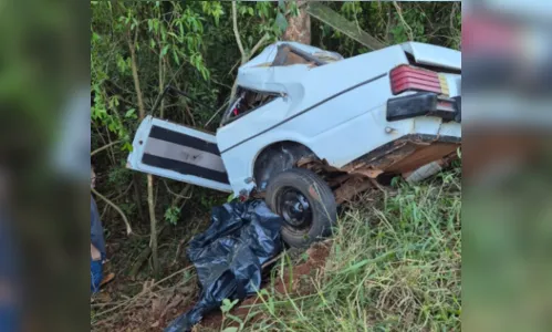 Jovem morre ao colidir carro contra árvore em Ariranha do Ivaí