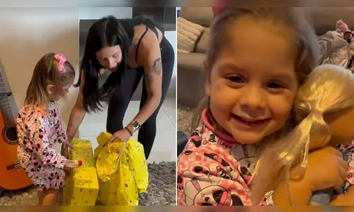 Saiba qual é o preço da boneca que Ana Castela deu para Maria Flor