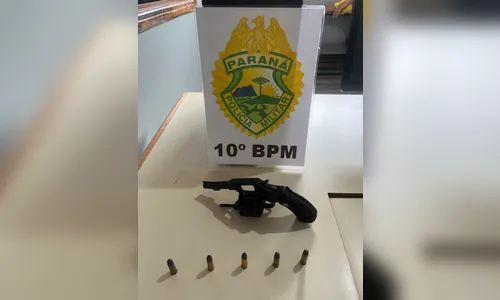 Homem armado com revólver é preso pela Polícia Militar em Apucarana