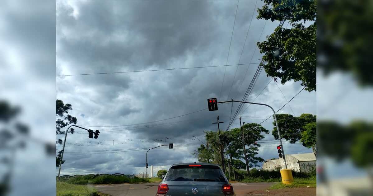 Inmet coloca todo o PR sob alerta de chuvas intensas e ventos fortes nesta quarta