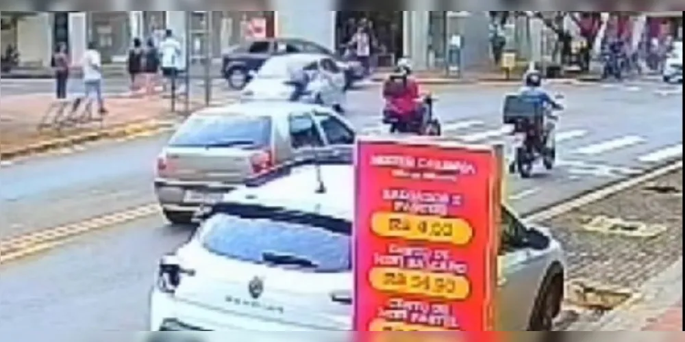 Câmera registrou momento do acidente