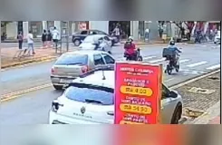 Câmera registrou momento do acidente