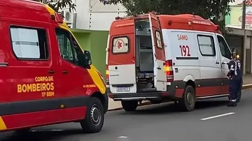 Queda de moto na Rua Placídio Miranda mobilizou equipes de socorro