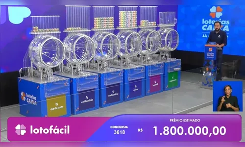 Confira o resultado da Lotofácil concurso 3618 deste sábado (21)