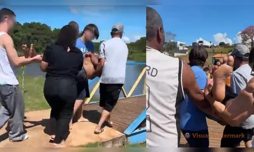 Morador é resgatado de jet ski ao se afogar no Lago Saracura em Faxinal