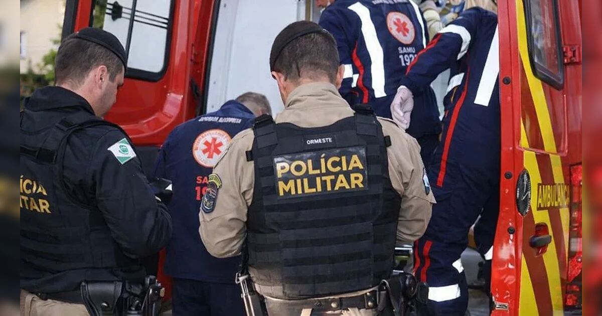 Local do acidente na Rua Mato Grosso em Ivaiporã