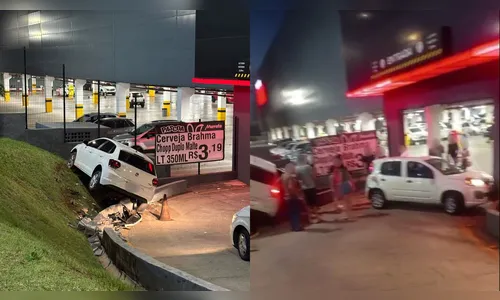 Batida traseira é registrada em acesso a mercado em Apucarana (PR)