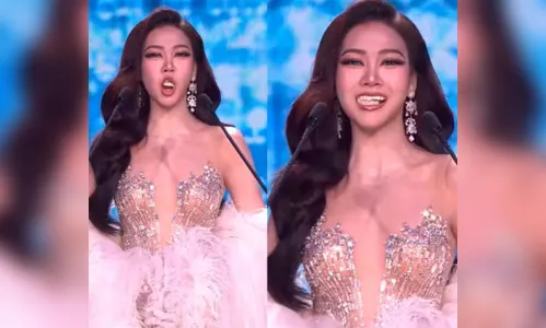 Dentes postiços de Miss Grand Thailand 2026 se soltam durante apresentação; veja vídeo