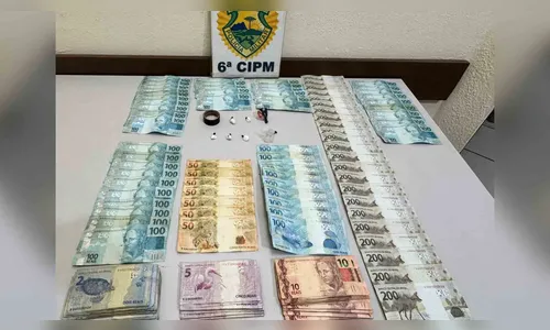 PM apreende mais de R$ 10 mil e prende suspeito de tráfico em Faxinal