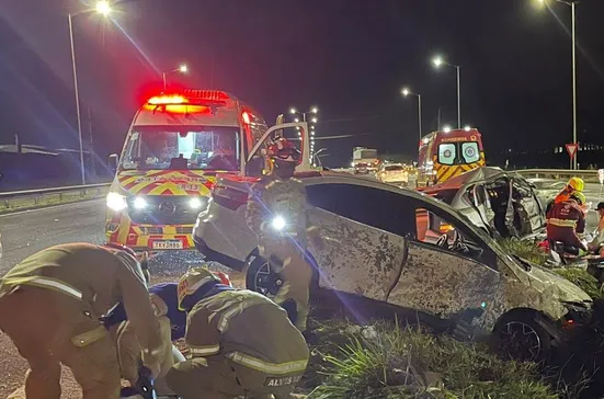 Agente da PRF é atingido por veículo durante atendimento a acidente em Apucarana