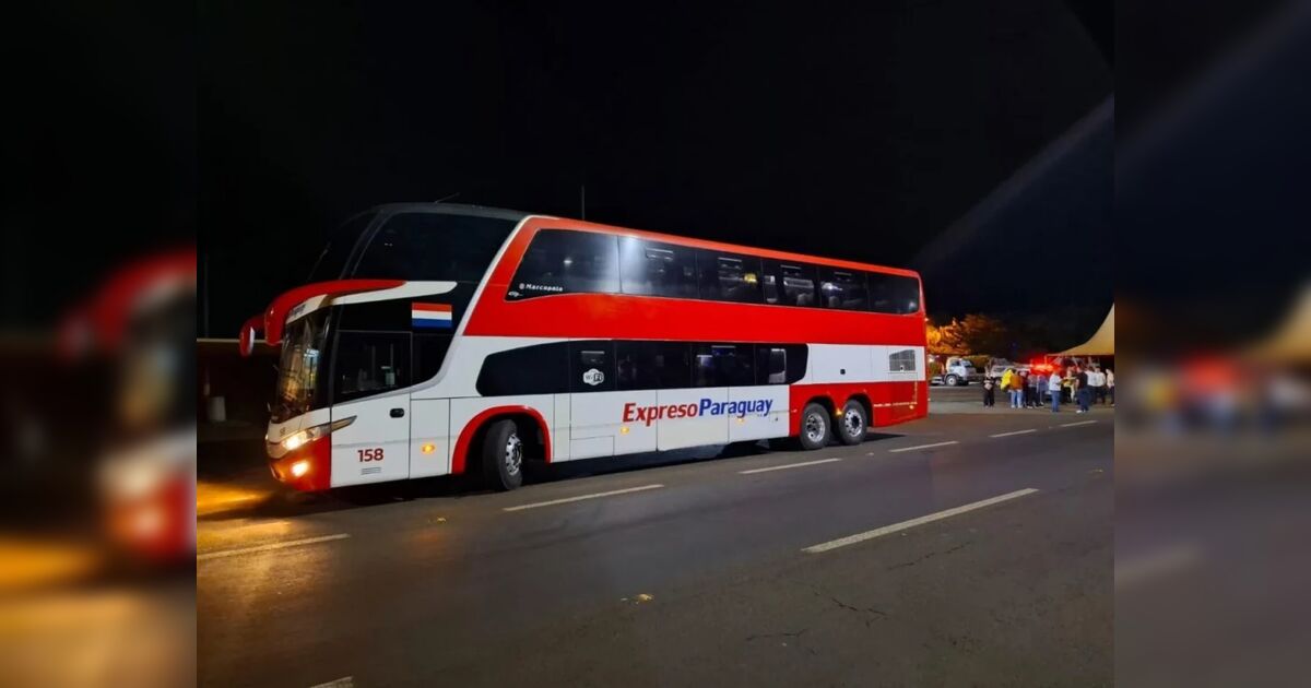Ônibus do Paraguai com 33 passageiros é assaltado na ponte do Rio Ivaí