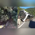Caminhão cai 80 metros em acidente na BR-277 e passageira morre ejetada no PR