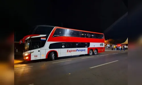 Ônibus do Paraguai com 33 passageiros é assaltado na ponte do Rio Ivaí