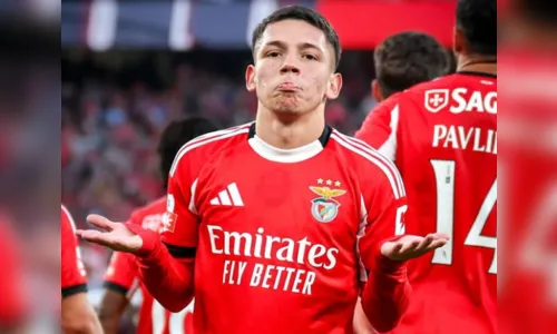 Uefa suspende Prestianni, do Benfica, por conduta discriminatória contra Vini Jr
