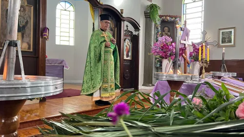 Padre Basilio Koubetch, sacerdote da paróquia Proteção da Santíssima Mãe de Deus e também da paróquia Espírito Santo