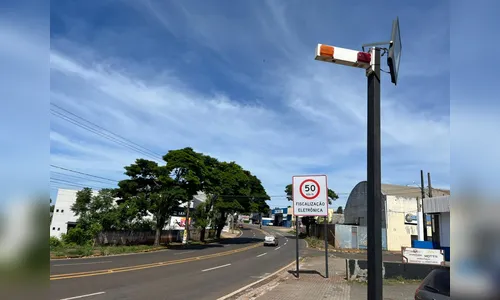 Dnit instala radar para fiscalizar velocidade na Avenida Minas Gerais em Apucarana