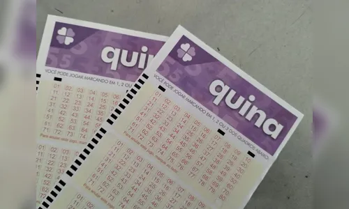Veja o resultado do sorteio da Quina concurso 7022 desta segunda-feira (11)