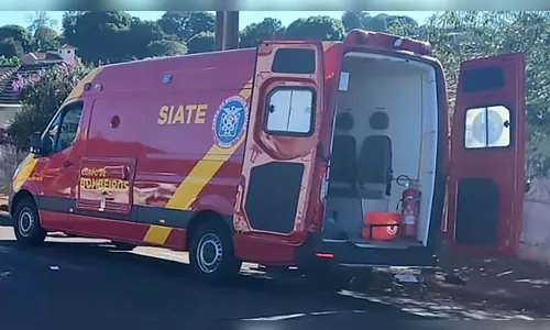 Motociclista é socorrida após colisão com caminhonete em Ivaiporã