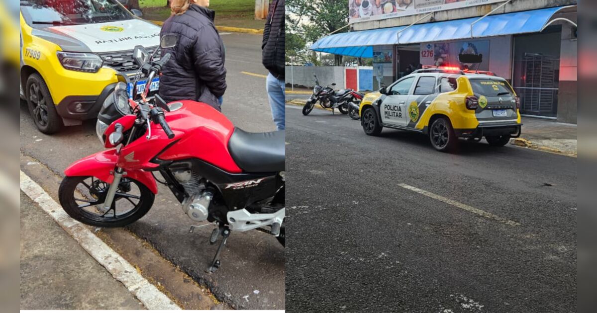 Jovem fica ferida após colisão entre carro e moto na Vila Agari em Apucarana