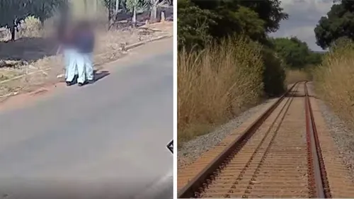 Após assalto, adolescentes são deixados amarrados em trilhos de trem